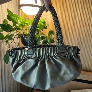 Bottega Veneta Metallic Gray Shoulder Bag